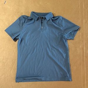 Blue Alfani zip up Polo